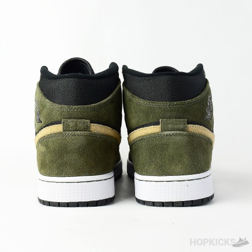 Air Jordan 1 Mid Military Olive (Premium Batch)